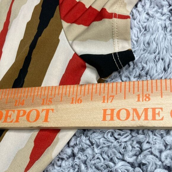 Banana Republic M Red and Cream Tie Front A-line Sundress - Picture 6 of 10